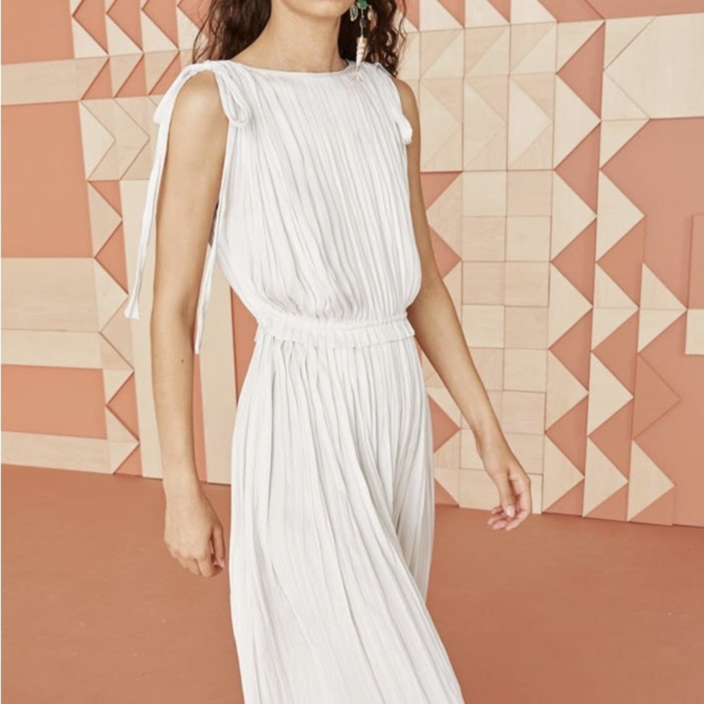 ISO 
Ulla Johnson Alessa Satin Midi Dress in Dove size 10 or 12